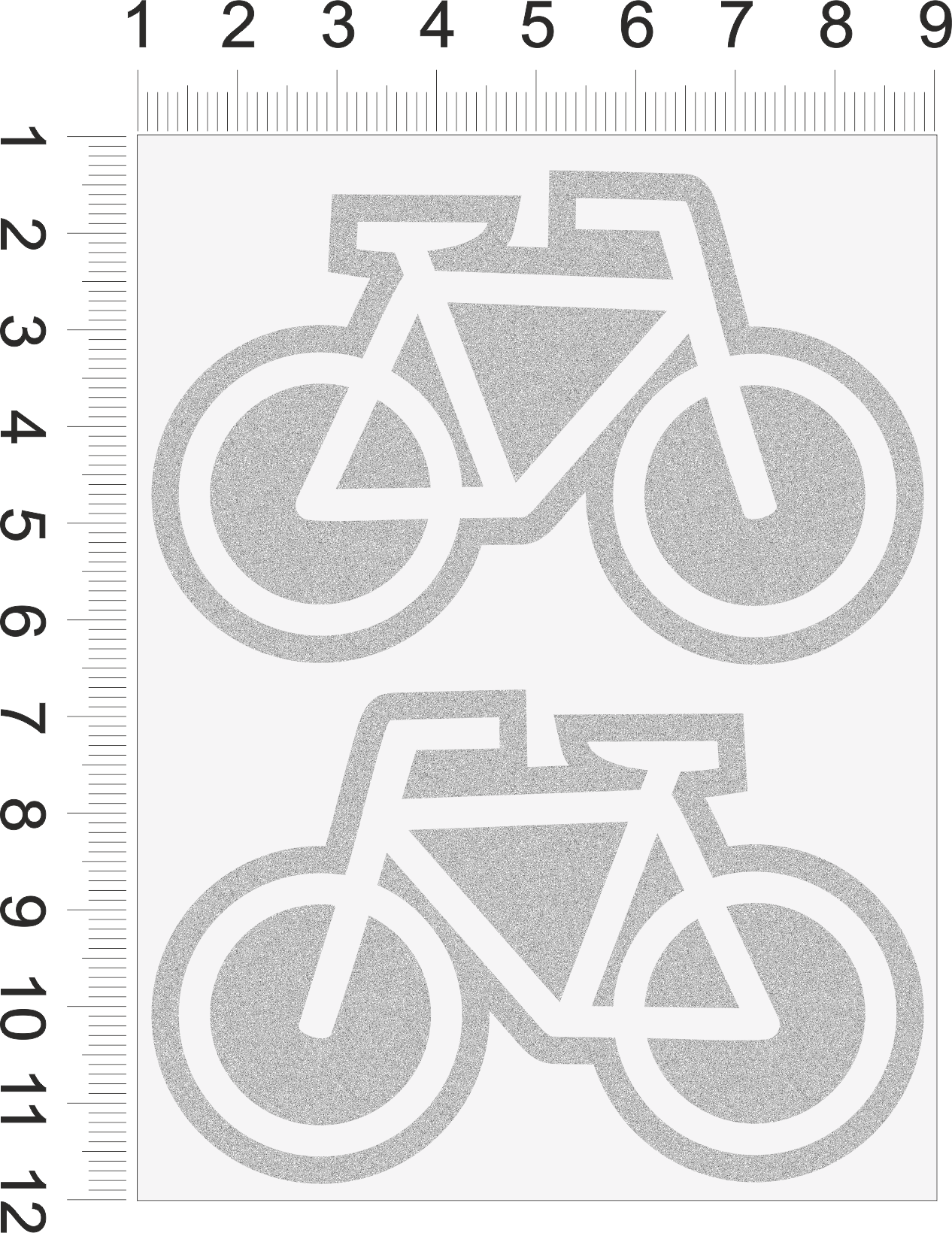 Reflexné nažehľovačky Bicykle