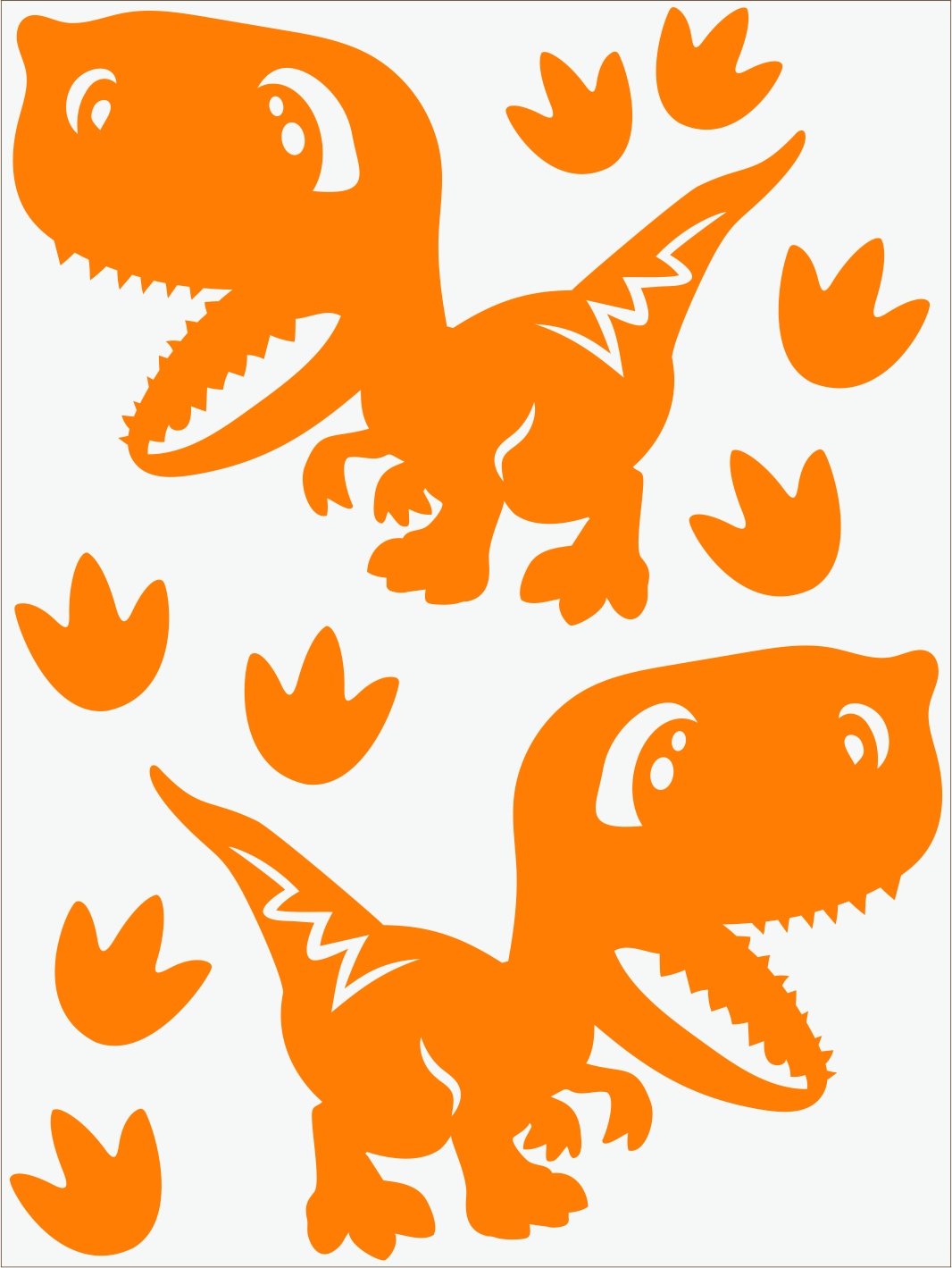 Dino IV neon oranžový