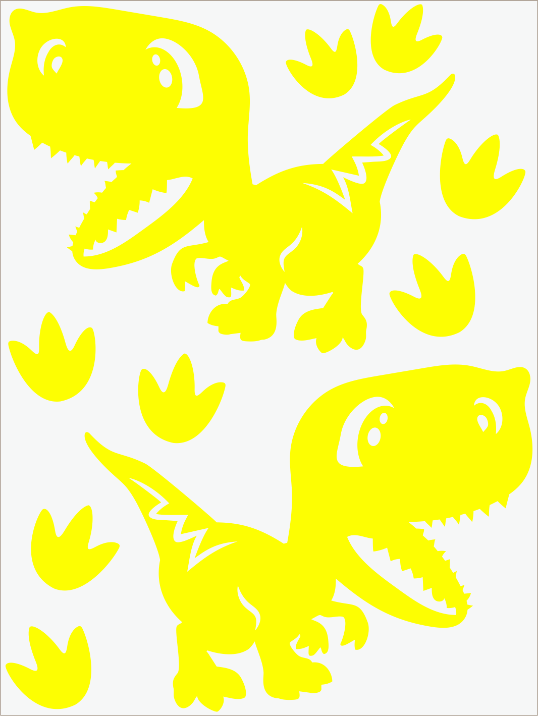 Dino IV neon žltý