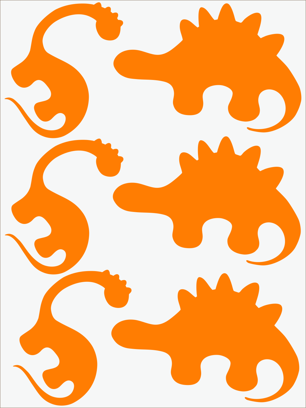 Dino II neon oranžový