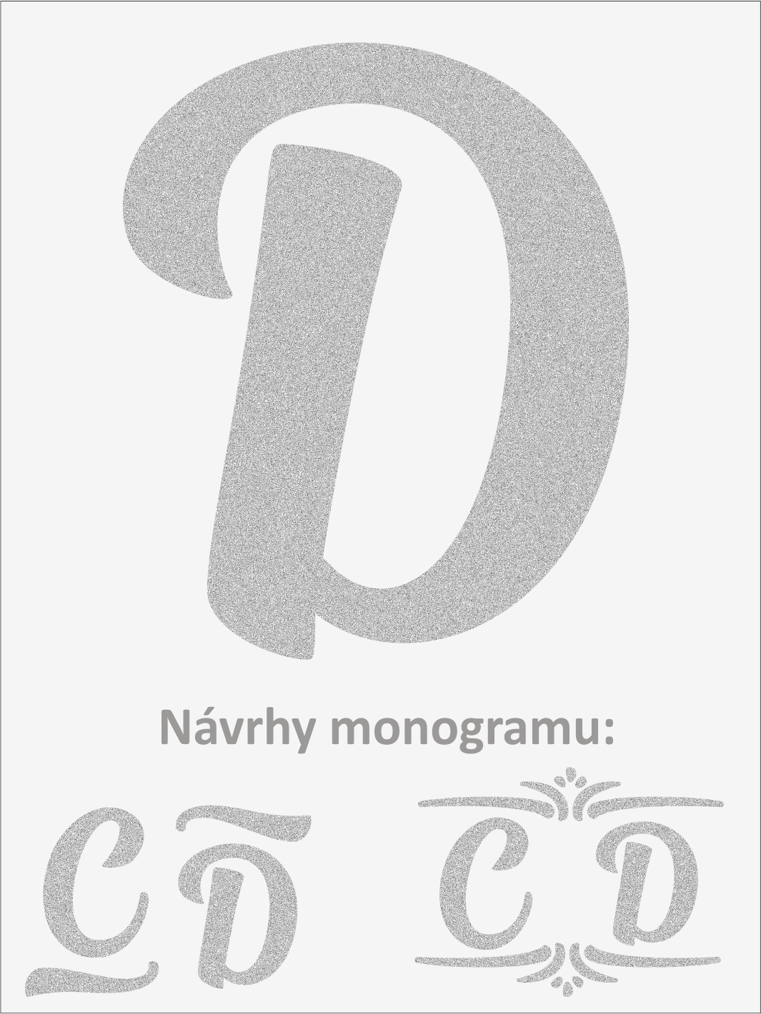 Písmeno D font1