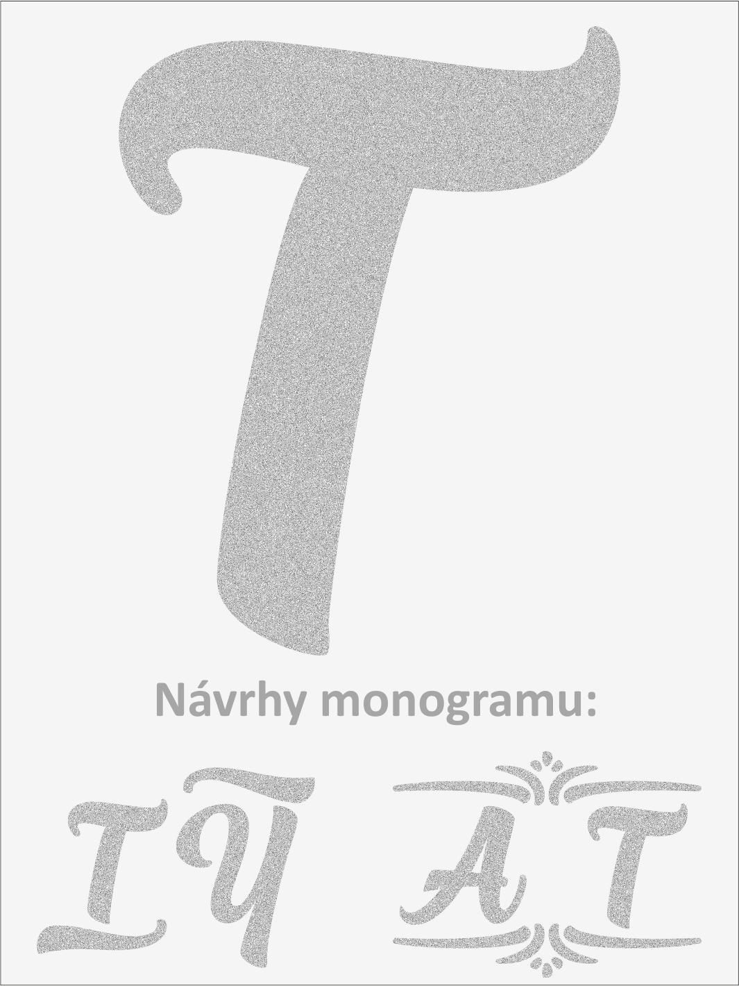 Písmeno T font1