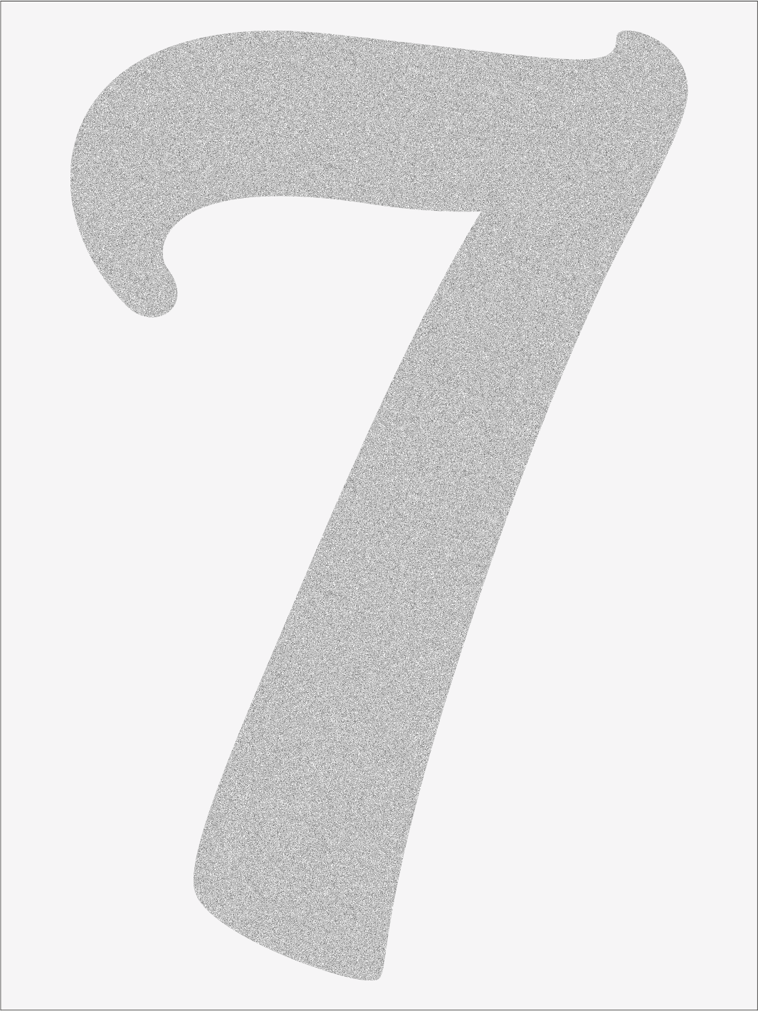 Číslice 7 font1