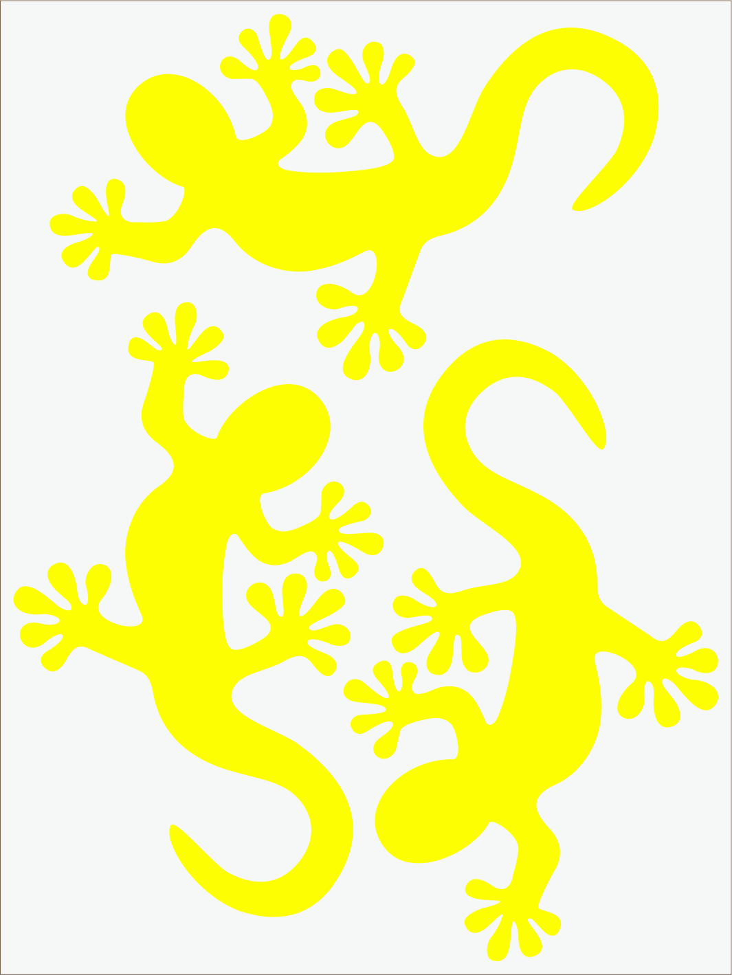 žltý neon nažehľovačky Salamandra